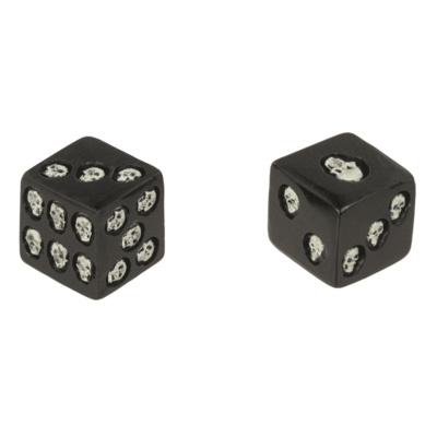 Skull Dice D6 Neon