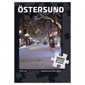 Svenska Pussel: Östersund Vinter i city 1000 Bitar