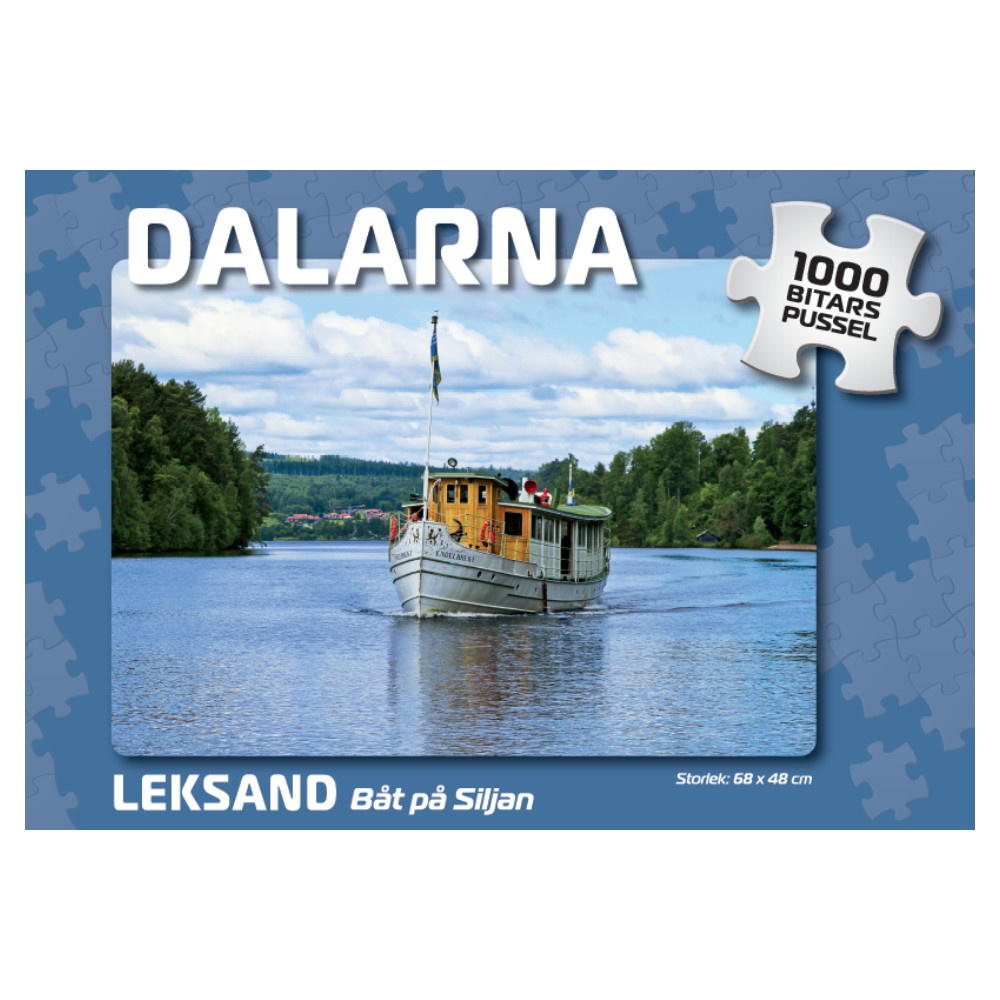 Svenska Pussel: Leksand Båt på Siljan 1000 Bitar