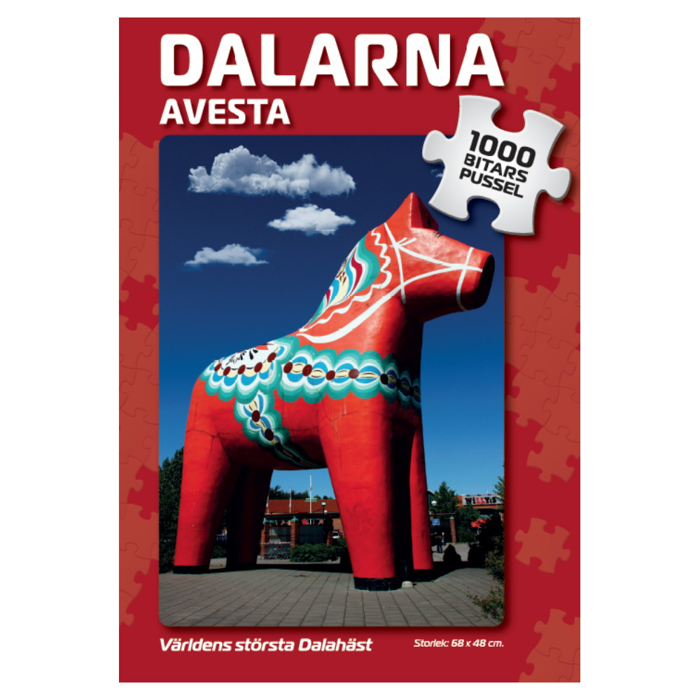 Svenska Pussel: Avesta Världens största Dalahäst 1000 Bitar