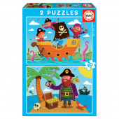 Educa Pussel: Pirater 2x20 Bitar Educa Pussel: Pirater 2x20 Bitar