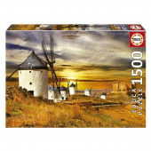 Educa Pussel: Wind Mills, Consuegra 1500 Bitar Educa Pussel: Wind Mills, Consuegra 1500 Bitar