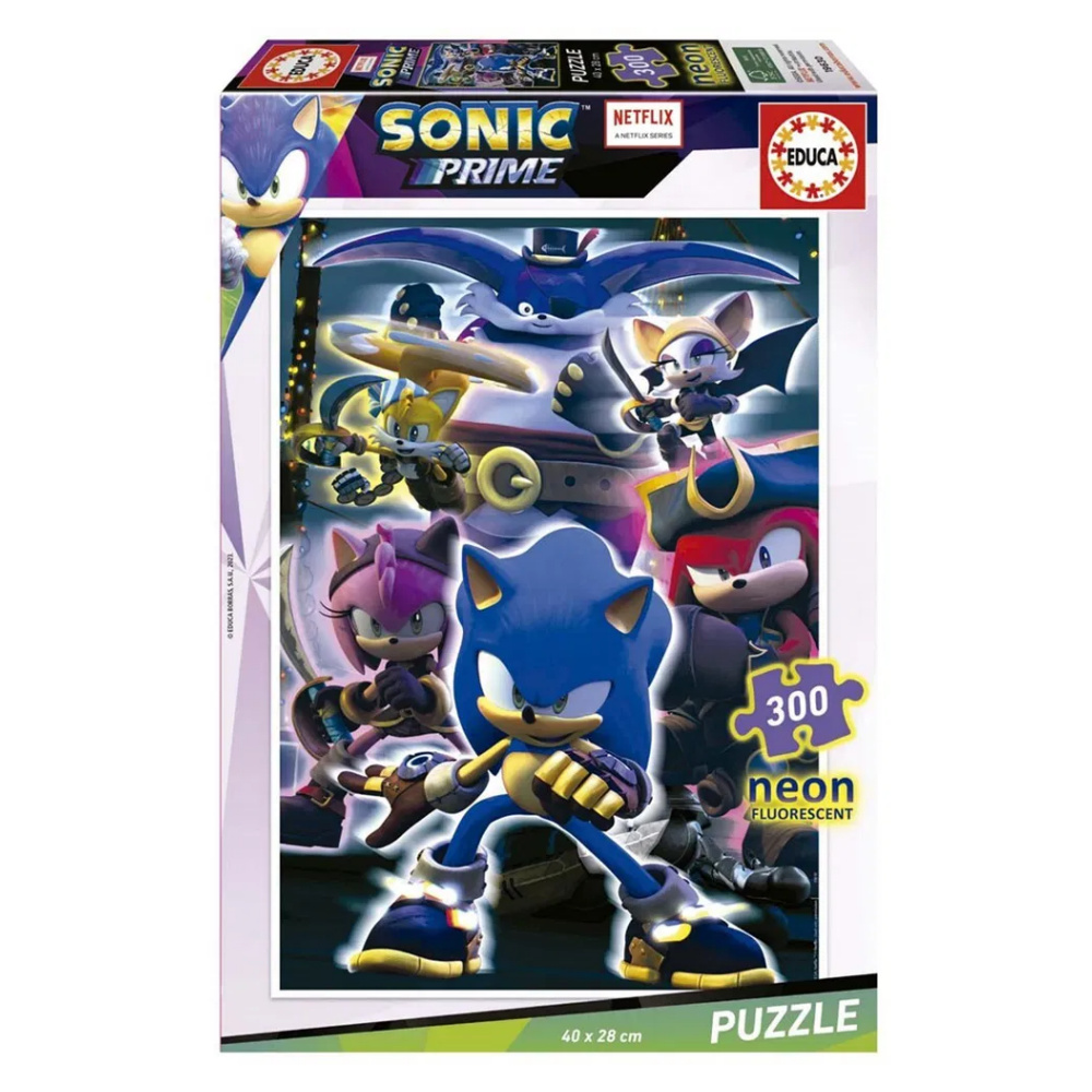 Educa Pussel: Sonic Prime Neon 300 Bitar