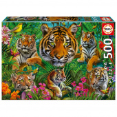 Educa Pussel: Tiger Jungle 500 Bitar Educa Pussel: Tiger Jungle 500 Bitar