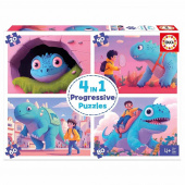 Educa Progressiva Pussel: Friendly Dinos 20-80 Bitar Educa Progressiva Pussel: Friendly Dinos 20-80 Bitar