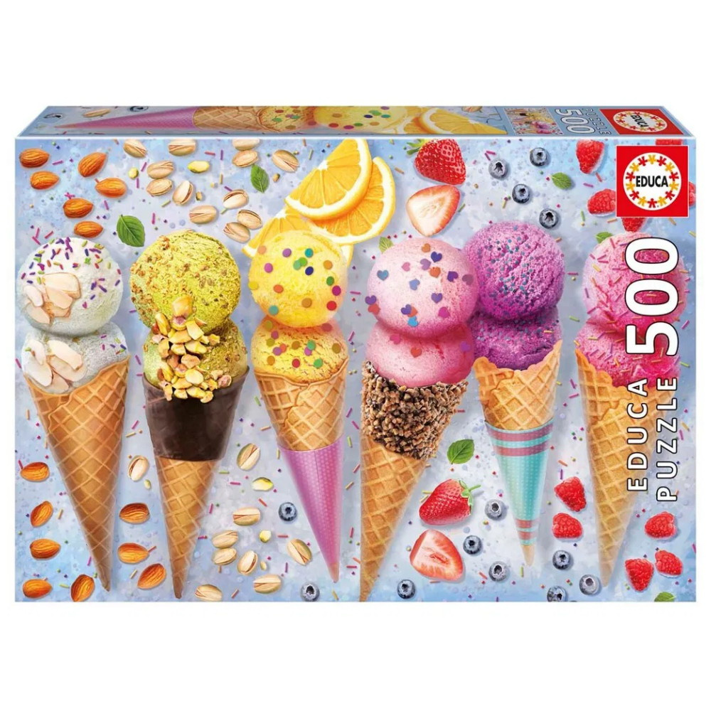 Educa Pussel: Ice Creams 500 Bitar