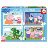 Educa Pussel: Peppa Pig - Multi 4, 20-80 Bitar Educa Pussel: Peppa Pig - Multi 4, 20-80 Bitar
