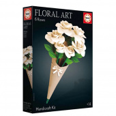 Floral Art 6 White Roses Hantverkskit Floral Art 6 White Roses Hantverkskit