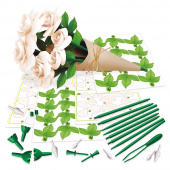 Floral Art 6 White Roses Hantverkskit Floral Art 6 White Roses Hantverkskit