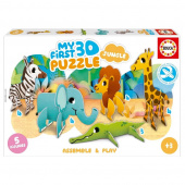 Educa My First 3D Puzzle - Jungle 19 Bitar Educa My First 3D Puzzle - Jungle 19 Bitar
