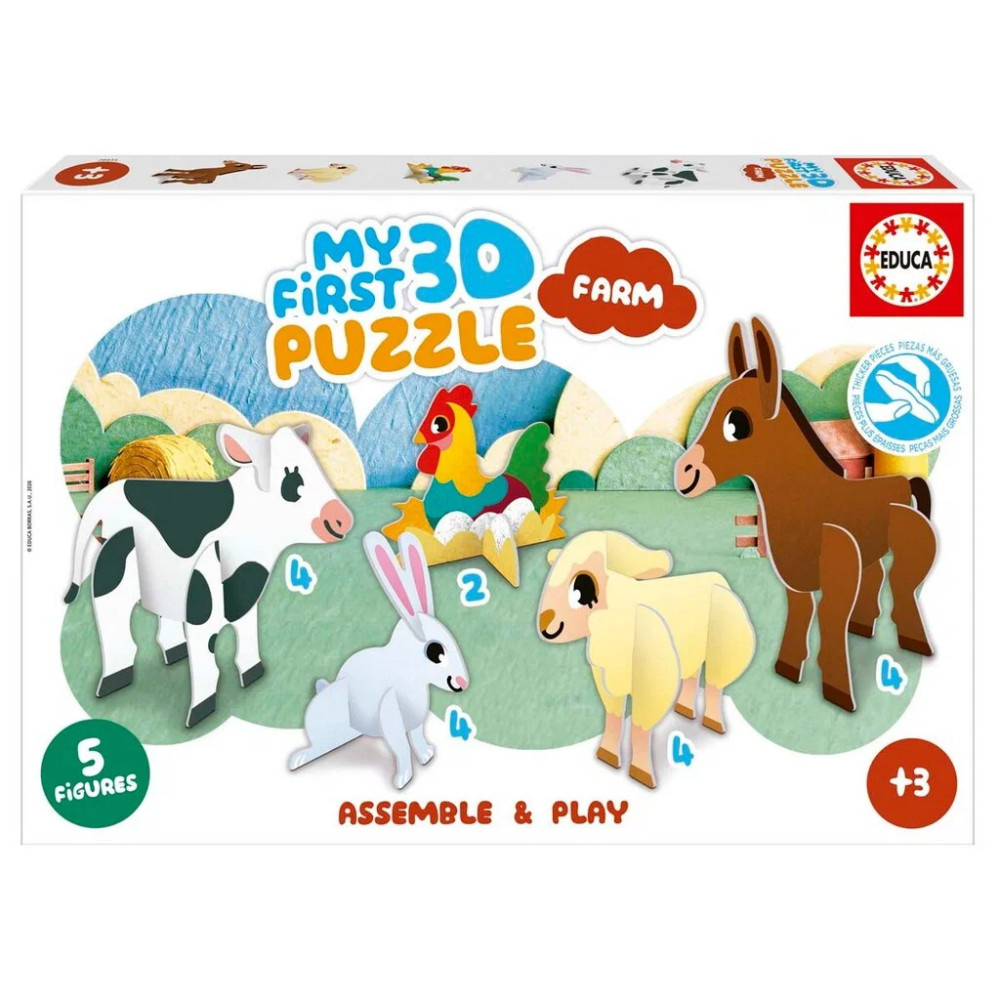 Educa My First 3D Puzzle - Farm 18 Bitar