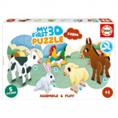 Educa My First 3D Puzzle - Farm 18 Bitar Educa My First 3D Puzzle - Farm 18 Bitar