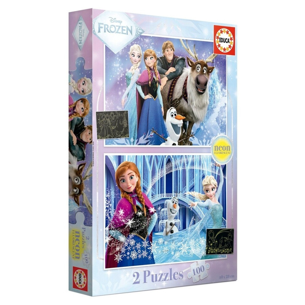 Educa Pussel: Frozen Neon 2x100 Bitar