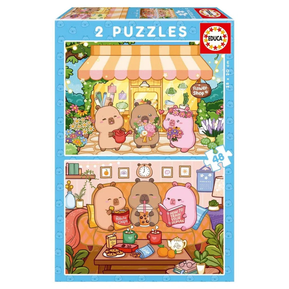 Educa Pussel: Capyfun 2 x 48 Bitar