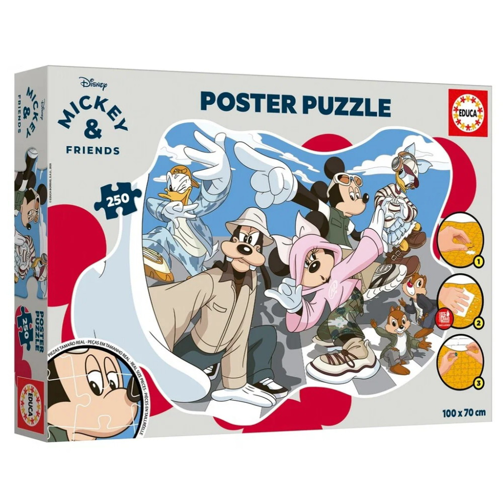 Educa Poster Pussel: Disney Mickey & Friends 250 Bitar