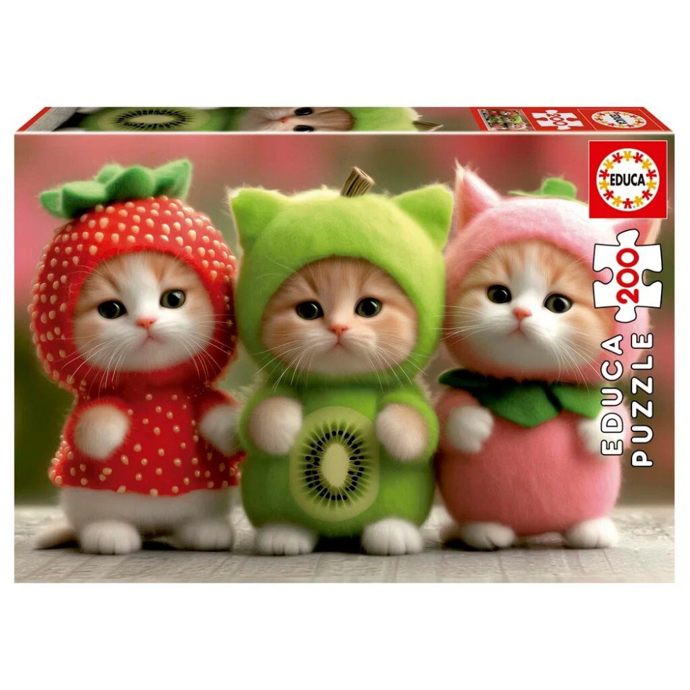 Educa Pussel: Fruitie kitties 200 Bitar