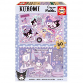 Educa Pussel: Kuromi 2 x 50 Bitar Educa Pussel: Kuromi 2 x 50 Bitar