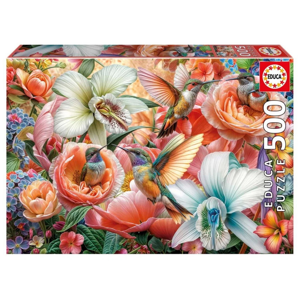 Educa Pussel: Hummingbird Garden 500 Bitar
