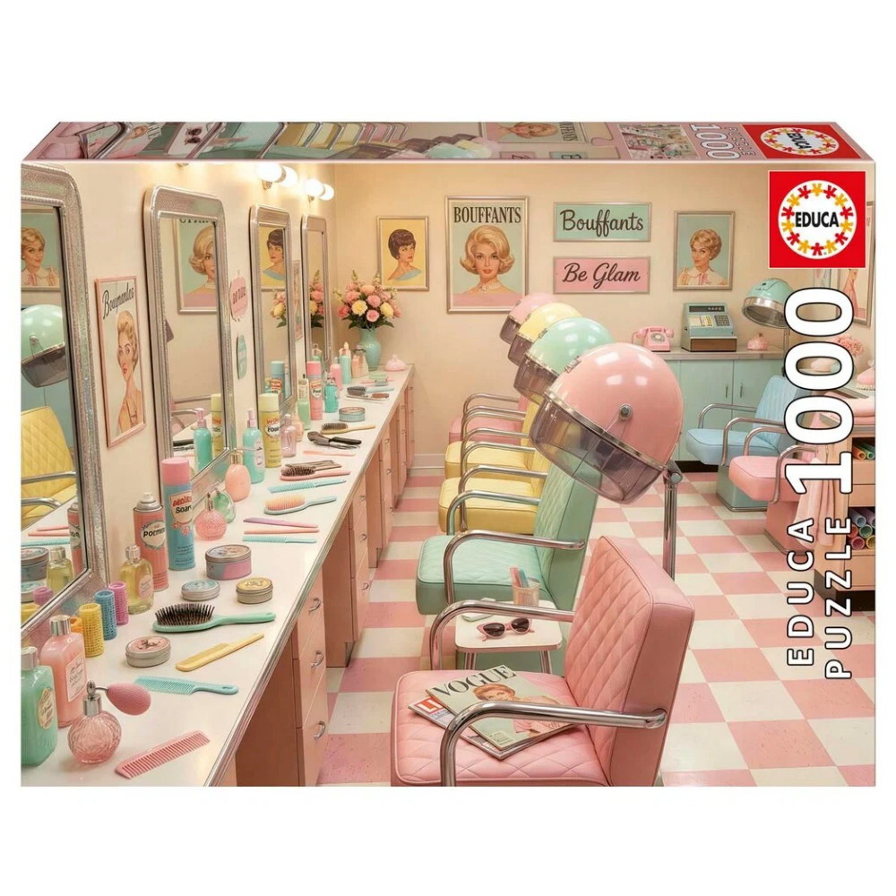 Educa Pussel: Retro Glam Salon 1000 Bitar