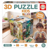 Educa 3D Pussel Kub Kids - Baby Animals 54 Bitar Educa 3D Pussel Kub Kids - Baby Animals 54 Bitar