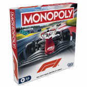 Monopoly Formula 1 (Swe.) Monopolspel med F1-tema, inklusive en bild av en Formel 1-bil. Spelet är avsett för 2-6 spelare från 8 år och uppåt.