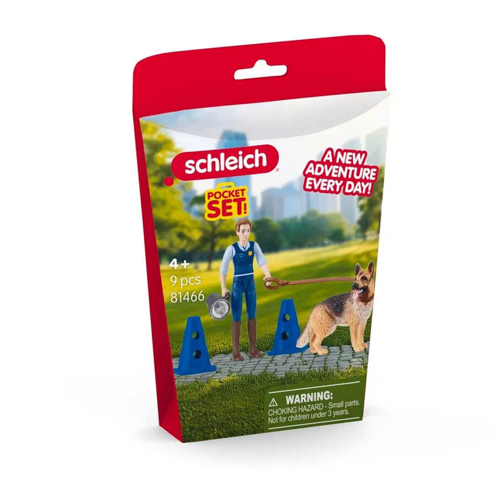 Schleich Pocket Set - Polis med hund