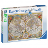 Ravensburger Pussel: Historisk Världskarta 1500 Bitar