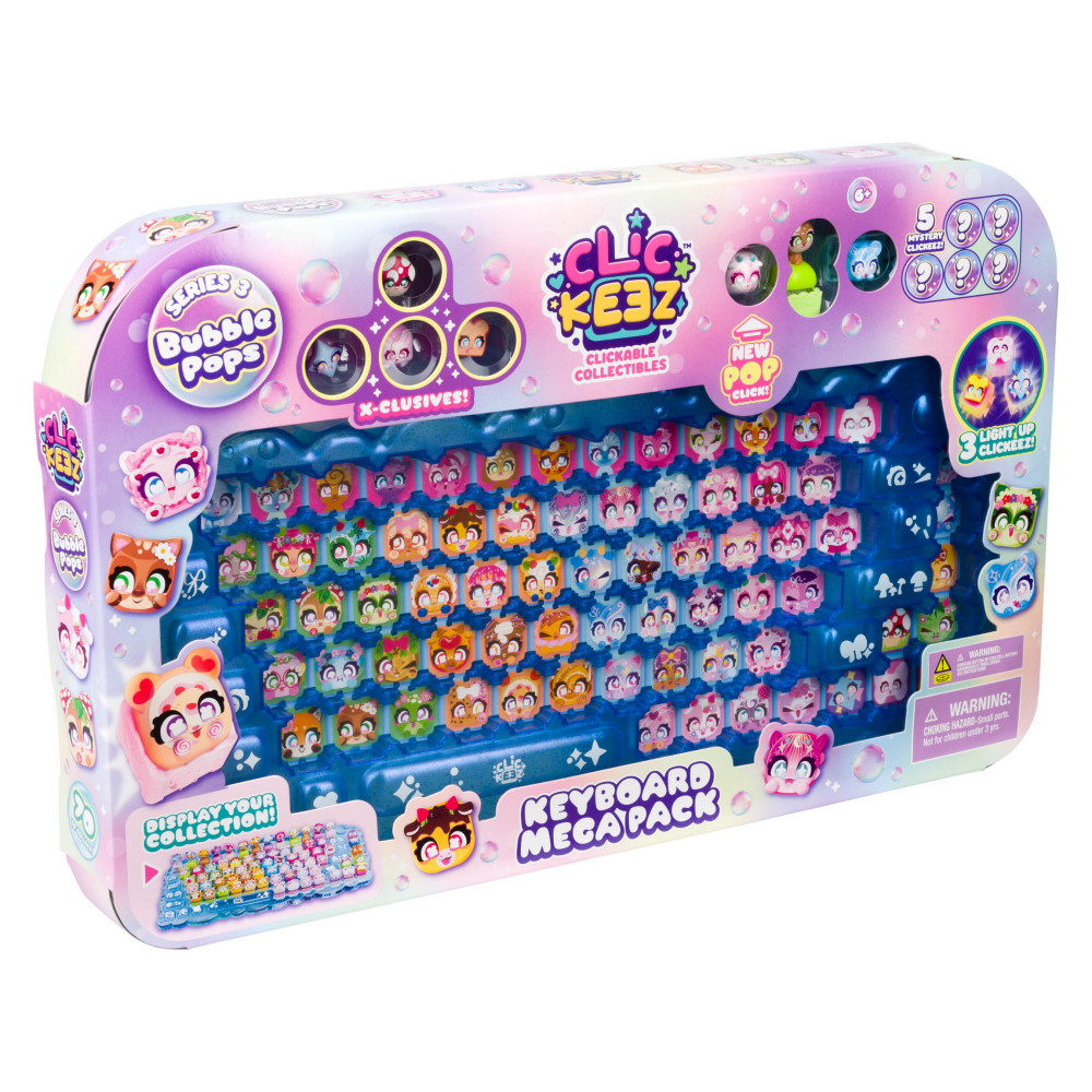 Clickeez Keyboard Mega Pack - Klickbara Samlarobjekt Serie 3