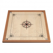 Carrom Standard Star Black-Red Carrom Standard Star Black-Red