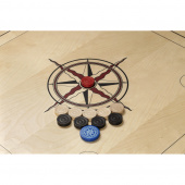Carrom Standard Star Black-Red Carrom Standard Star Black-Red