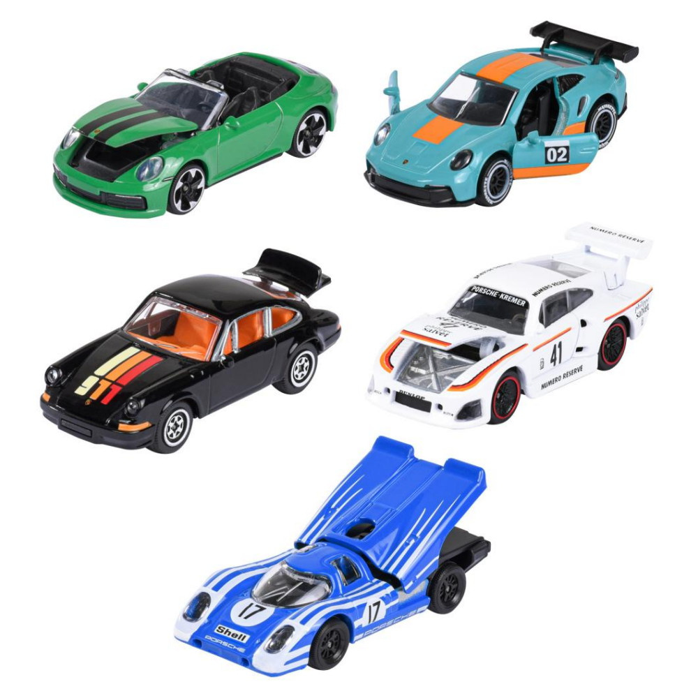 Majorette Porsche  5-Pack