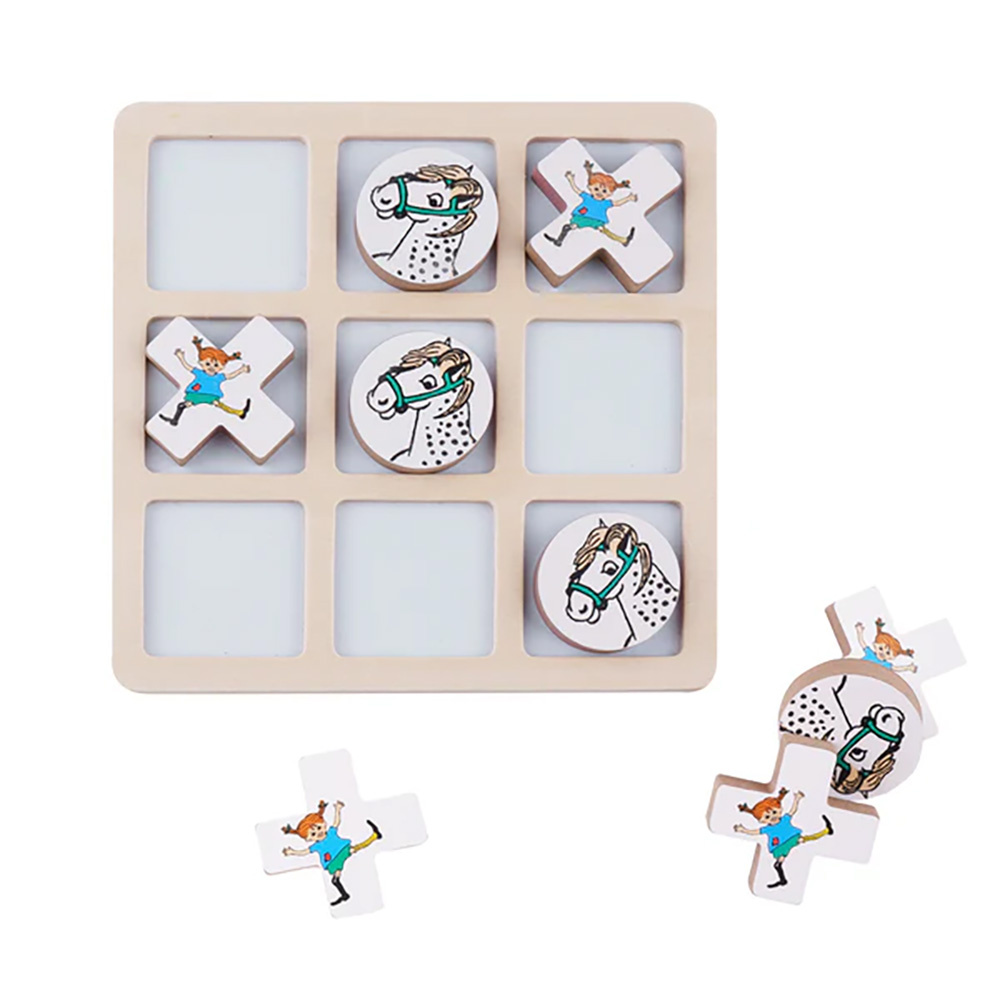 Pippi Tic Tac Toe i trä