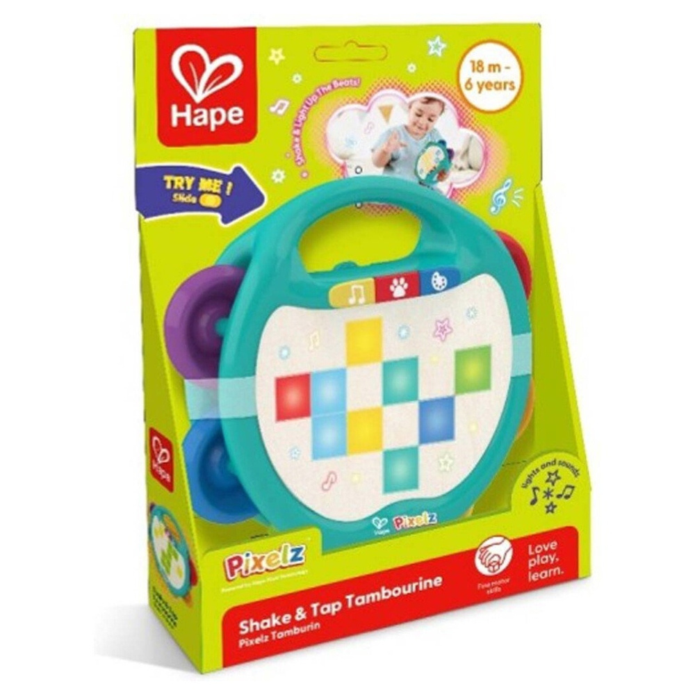 Hape Pixelz Tamburin Skaka Slå