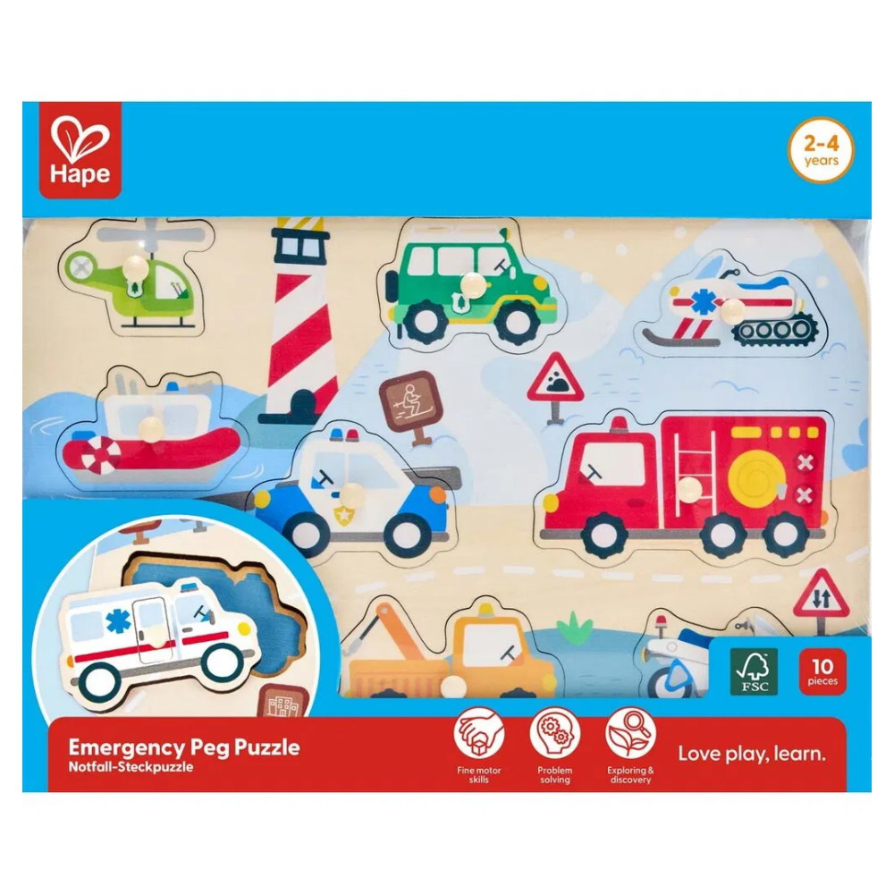 Knoppussel - Utryckningsfordon 10 Bitar