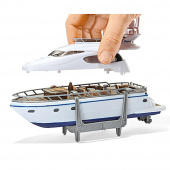Siku Super 1:87 - MAN Tung transportbil med yacht Siku Super 1:87 - MAN Tung transportbil med yacht