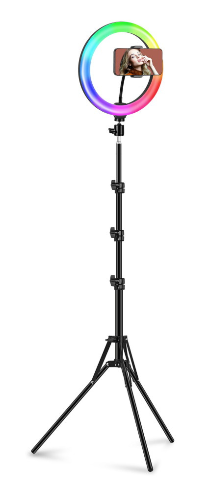 Toyrock - LED RINGLJUS 26 CM MED JUSTERBART STÖD