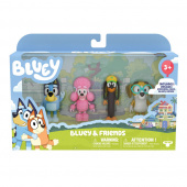 Bluey och vänner figurpaket - 4 figurer Bluey och vänner figurpaket - 4 figurer