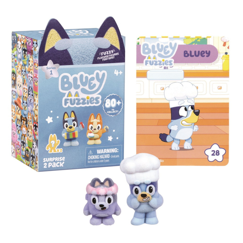 Bluey Fuzzies minifigurer 2st