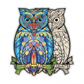 Artefakt träpussel - Owl 199 bitar