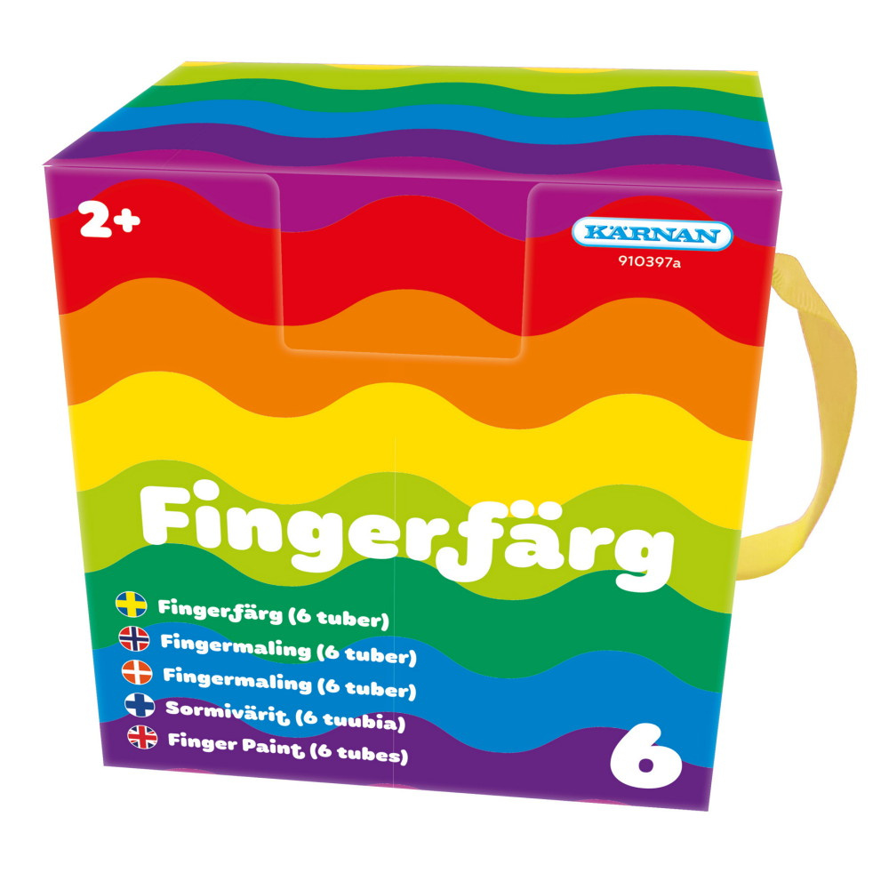 Fingerfärg - 6 tuber