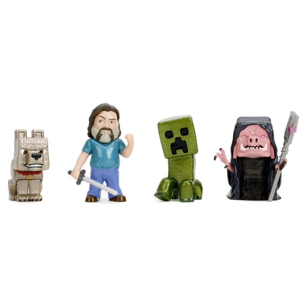 Minecraft Movie Die-Cast Metalfigs 4-Pack