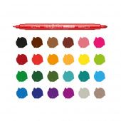 Carioca Birello Fiberpennor med dubbel spets 24 st Carioca Birello Fiberpennor med dubbel spets 24 st