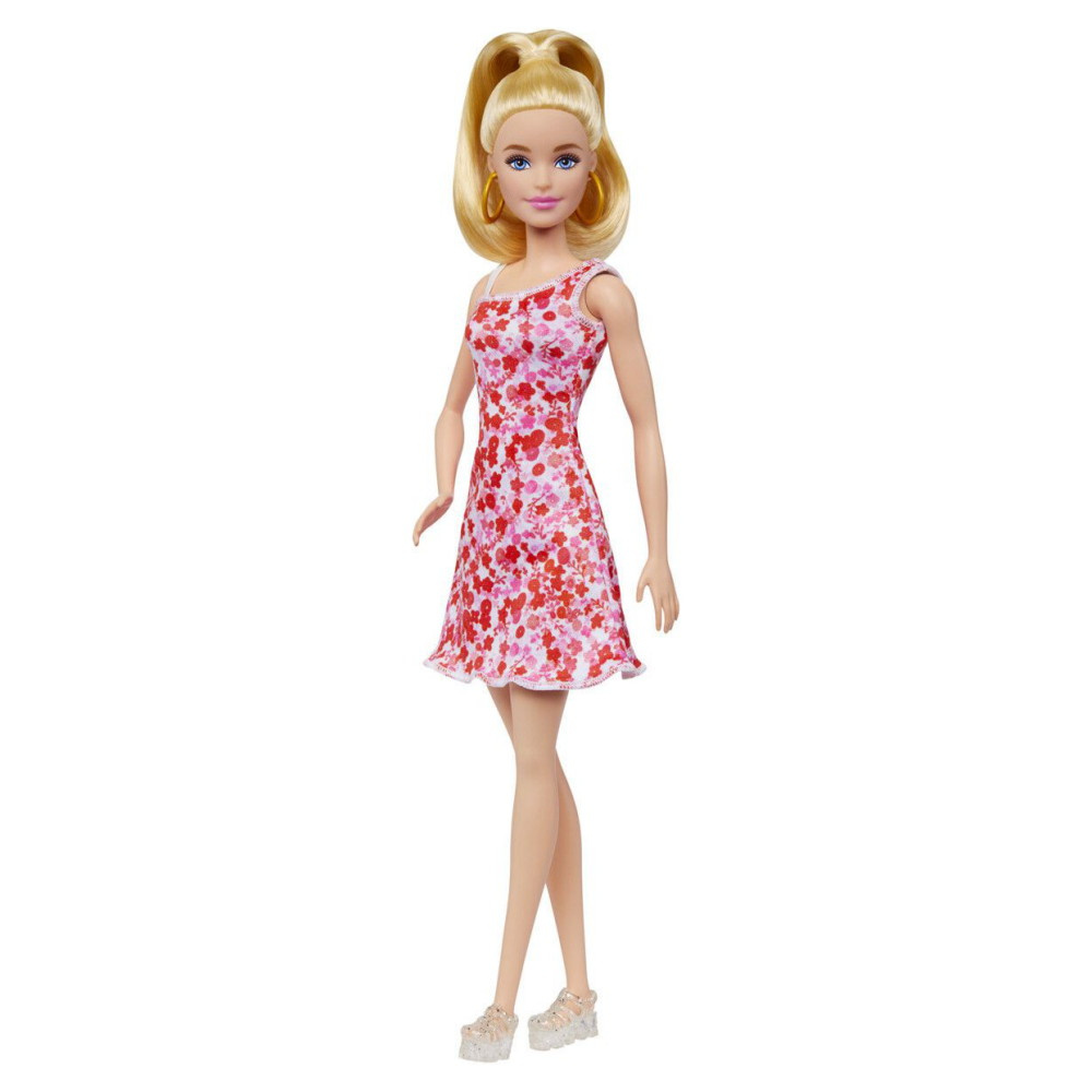 Barbie Fashionista Doll - Pink Floral Dress