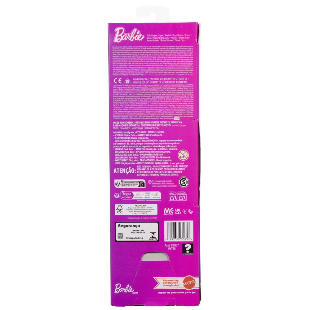 Barbie Fashionista - Rosa klänning hjärta utskärning