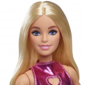 Barbie Fashionista - Rosa klänning hjärta utskärning Barbie Fashionista - Rosa klänning hjärta utskärning