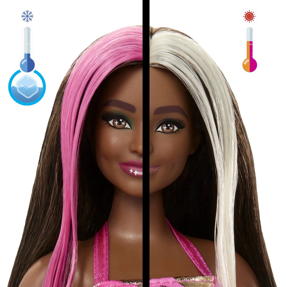 Barbie - Party Unboxed Mörk brunett docka