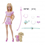 Barbie Twinning Looks - Hund och matchande rosa kläder Barbie Twinning Looks - Hund och matchande rosa kläder