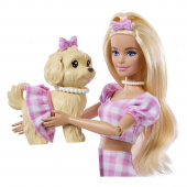 Barbie Twinning Looks - Hund och matchande rosa kläder Barbie Twinning Looks - Hund och matchande rosa kläder