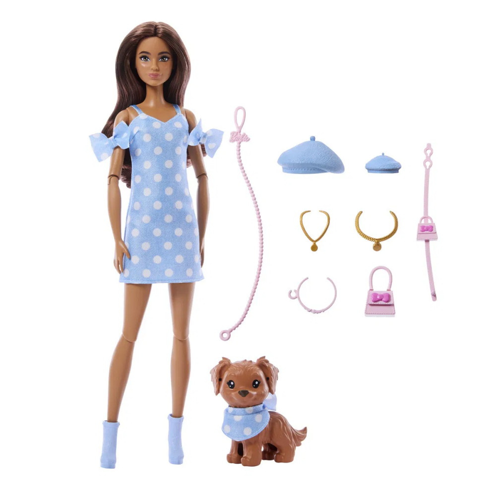 Barbie Twinning Looks Brunett Med Polka Dots