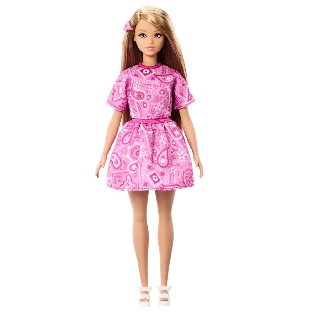 Barbie Fashionista Style - Rosa paisleykjol och topp #249